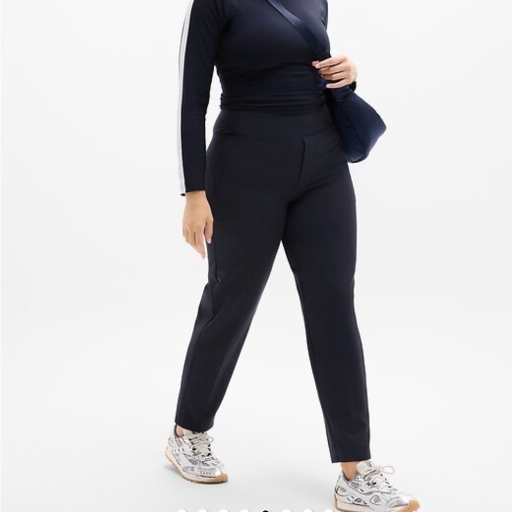 Athleta Straight-Leg Performance Pants in Navy